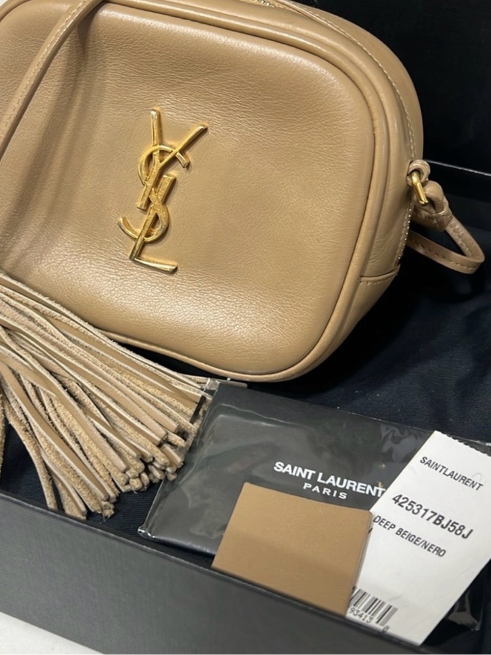 Saint Laurent Blogger Crossbody Small Ivory Leather - Picture 3 of 8